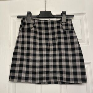 Pull & Bear  Plaid Mini Skirt